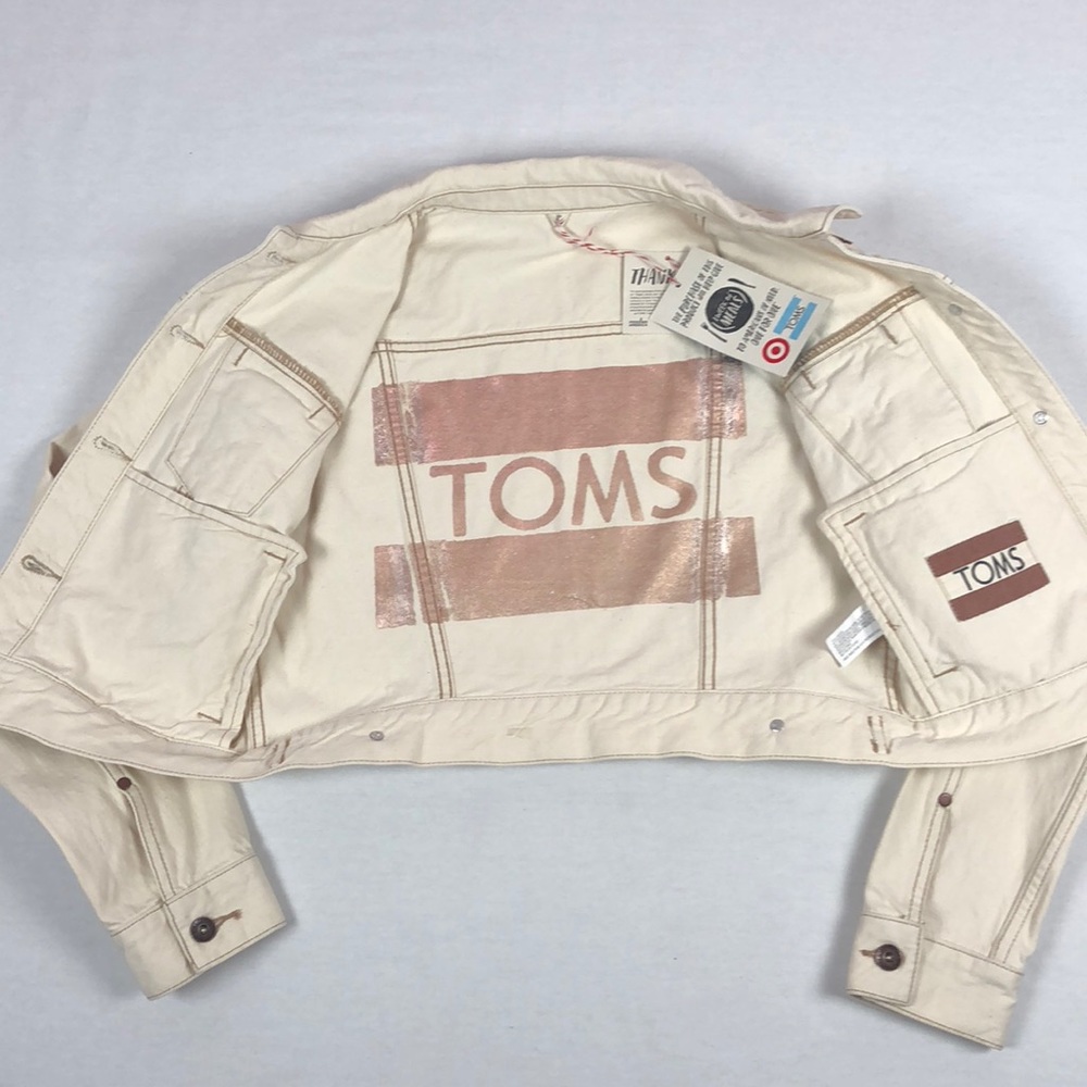 Toms women’s denim jacket size small NWT - Picture 2 of 6